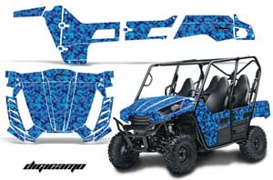 Kawasaki Teryx 800 4 Door Graphic Kit - 2013-2015 Digicamo Blue