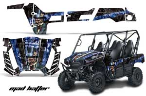 Kawasaki Teryx 800 4 Door Graphic Kit - 2013-2015 Mad Hatter Blue