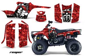 Polaris Trailboss 330 ATV Graphic Kit - 2004-2009 Reaper Red
