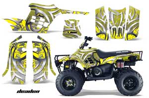 Polaris Trailboss 330 ATV Graphic Kit - 2004-2009 Deaden Yellow