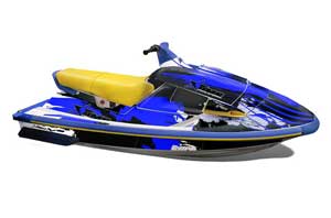 Yamaha Wave Raider Jet Ski Graphic Kit