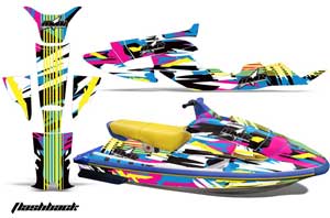 Yamaha Wave Raider Jet Ski Graphic Kit - 1994-1996 Flashback