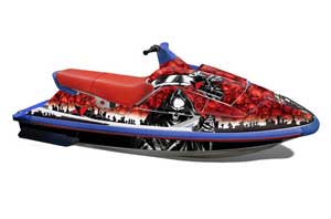 Yamaha Wave Raider Jet Ski Graphic Kit