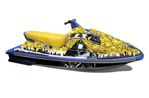 Yamaha Wave Raider Jet Ski Graphic Kit