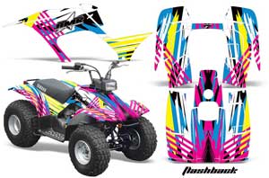 Yamaha Breeze 125 ATV Graphic Kit - 1989-2007 Flashback