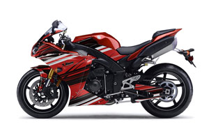 Yamaha R1 Graphic Kit - 2010-2012 In Line Red