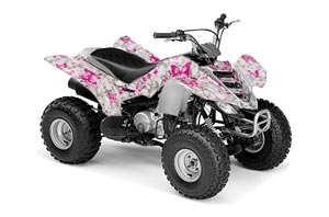 Yamaha Raptor 80 ATV Graphic Kit - 2003-2016 Butterfly Pink