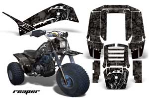 Yamaha Shaft DX 225 - 3 Wheeler ATV Graphic Kit - 1983-1985 Reaper Black