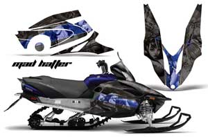 Yamaha Vector RS Sled Graphic Kit - 2012-2016 Mad Hatter Blue