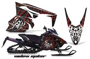 Yamaha Viper SR / SRT / RTX / SE Sled Graphic Kit - 2014-2016 Widow Maker Red