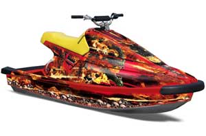 Yamaha Wave Blaster Jet Ski Graphic Kit