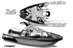 Yamaha Wave Runner 3 Jet Ski Graphic Kit - 1991-1996 Reaper White