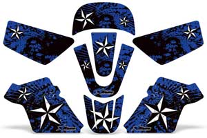 Yamaha PW50 Dirt Bike Graphic Kit - 1990-2022 Northstar Blue