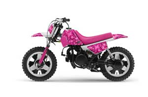Yamaha PW80 Dirt Bike Graphic Kit - 1996-2006 Butterfly Pink