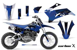 Yamaha TTR110 Dirt Bike Graphic Kit - 2008-2022 Carbon X Blue