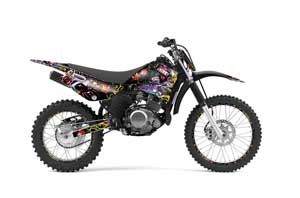 Yamaha TTR125 Dirt Bike Graphic Kit - 2000-2022 Ed Hardy - Love Kills Black