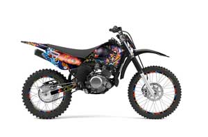 Yamaha TTR125 Dirt Bike Graphic Kit - 2000-2022 Ed Hardy - Pirates Black