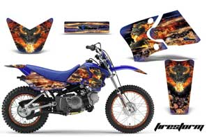 Yamaha TTR50 Dirt Bike Graphic Kit - 2006-2018 Firestorm Blue
