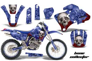 Yamaha WR250 Dirt Bike Graphic Kit - 1998-2002 Bone Collector Blue