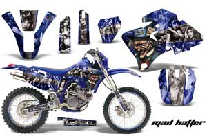 Yamaha WR250 Dirt Bike Graphic Kit - 1998-2002 Mad Hatter Blue
