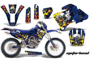 Yamaha WR400 Dirt Bike Graphic Kit - 1998-2002 Motorhead Blue