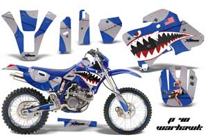 Yamaha WR250 Dirt Bike Graphic Kit - 1998-2002 P40 Warhawk Blue