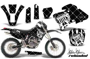 Yamaha WR250 Dirt Bike Graphic Kit - 1998-2002 Silver Star - Reloaded White