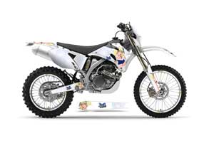 Yamaha WR250F Dirt Bike Graphic Kit - 2007-2014 Mandy White