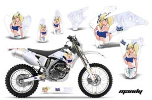 Yamaha WR250F Dirt Bike Graphic Kit - 2007-2014 Mandy White