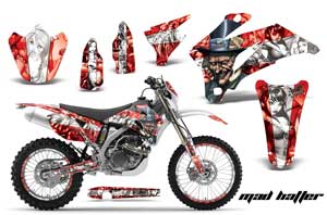 Yamaha WR250F Dirt Bike Graphic Kit - 2007-2014 Mad Hatter Red