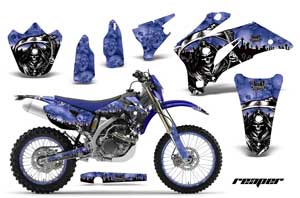 Yamaha WR250F Dirt Bike Graphic Kit - 2007-2014 Reaper Blue