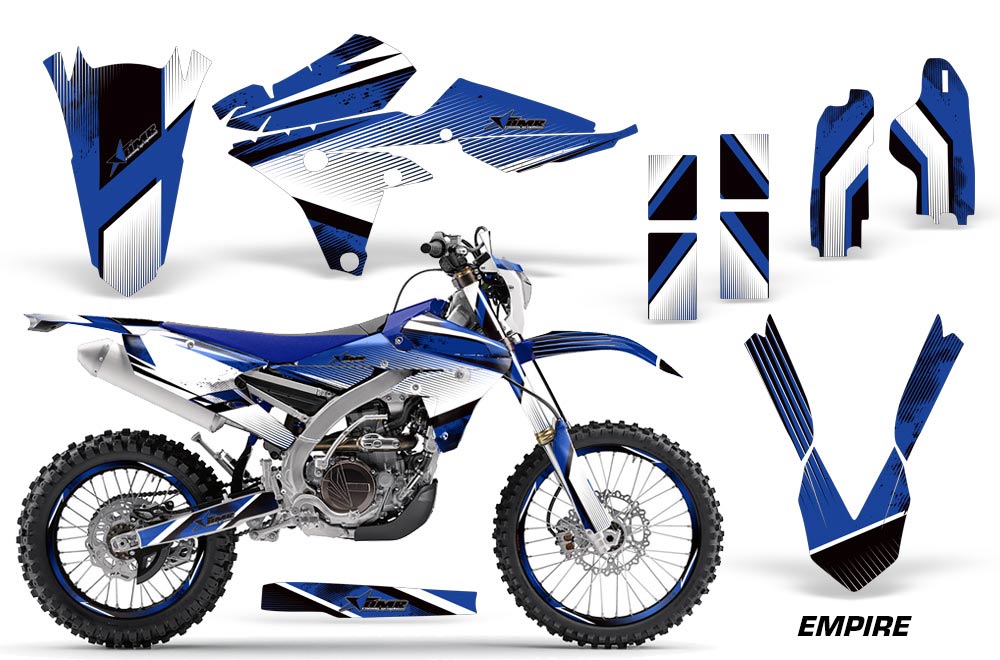 Yamaha WR250F / WR450F Dirt Bike Graphic Kit - 2015-2018 Empire Blue