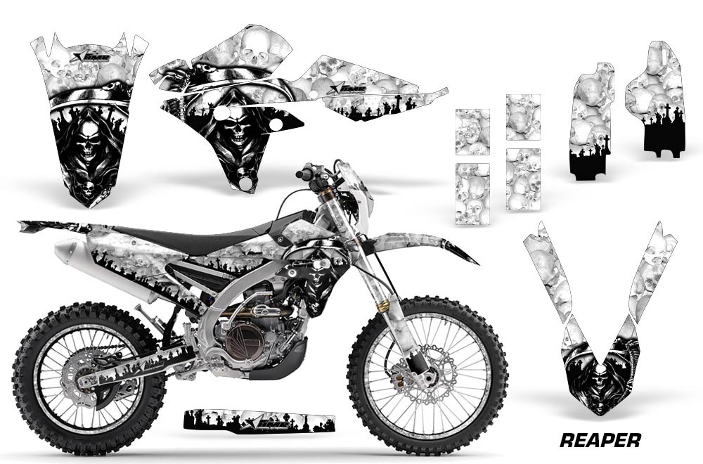Yamaha WR250F / WR450F Dirt Bike Graphic Kit - 2015-2018 Reaper White