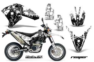 Yamaha WR250 R/X Dirt Bike Graphic Kit - 2007-2016 Reaper White