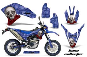 Yamaha WR250 R/X Dirt Bike Graphic Kit - 2007-2016 Bone Collector Blue