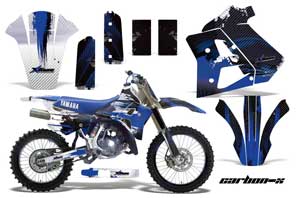 Yamaha WR 250Z Dirt Bike Graphic Kit - 1991-1993 Carbon X Blue