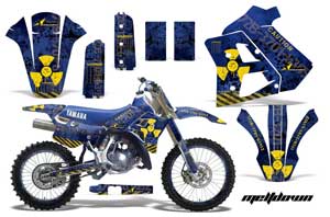 Yamaha WR 250Z Dirt Bike Graphic Kit - 1991-1993 Meltdown Blue