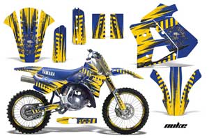 Yamaha WR 250Z Dirt Bike Graphic Kit - 1991-1993 Nuke Yellow