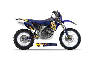 Yamaha WR450F Dirt Bike Graphic Kit - 2007-2011 Motorhead Mandy Blue
