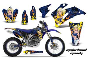 Yamaha WR450F Dirt Bike Graphic Kit - 2007-2011 Motorhead Mandy Blue
