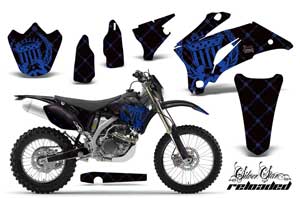 Yamaha WR450F Dirt Bike Graphic Kit - 2007-2011 Silver Star - Reloaded Black