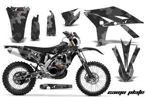 Yamaha WR450F Dirt Bike Graphic Kit - 2007-2011 Camoplate Black