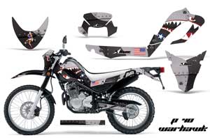 Yamaha XT250X Dirt Bike Graphic Kit - 2006-2018 P40 Warhawk Black