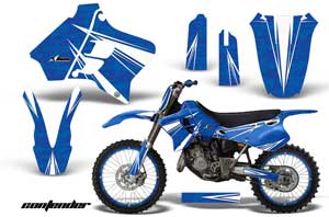 Yamaha YZ250 2 Stroke Dirt Bike Graphic Kit - 1993-1995 Contender Blue