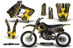 Yamaha YZ125 2 Stroke Dirt Bike Graphic Kit - 1993-1995 Meltdown Yellow