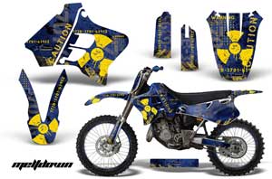 Yamaha YZ125 2 Stroke Dirt Bike Graphic Kit - 1993-1995 Meltdown Blue