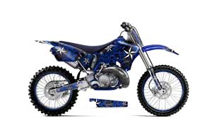 Yamaha YZ125 2 Stroke Dirt Bike Graphic Kit - 1996-2001 Northstar Blue