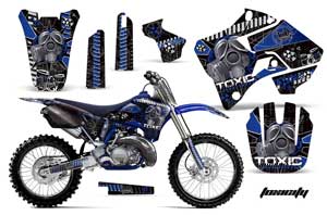 Yamaha YZ250 2 Stroke Dirt Bike Graphic Kit - 1996-2001 Toxicity Blue