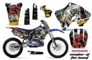 Yamaha YZ250 2 Stroke Dirt Bike Graphic Kit - 1996-2001 Number of the Beast