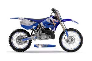 Yamaha YZ125 2 Stroke Dirt Bike Graphic Kit - 2002-2014 T Bomber Blue